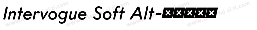 Intervogue Soft Alt字体转换